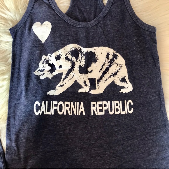Reflex California Tank Top Beach Bear Shirt Large nwot - Picture 3 of 9